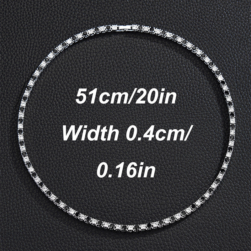 Hip Hop 4Mm A Row Of Tennis Chain
