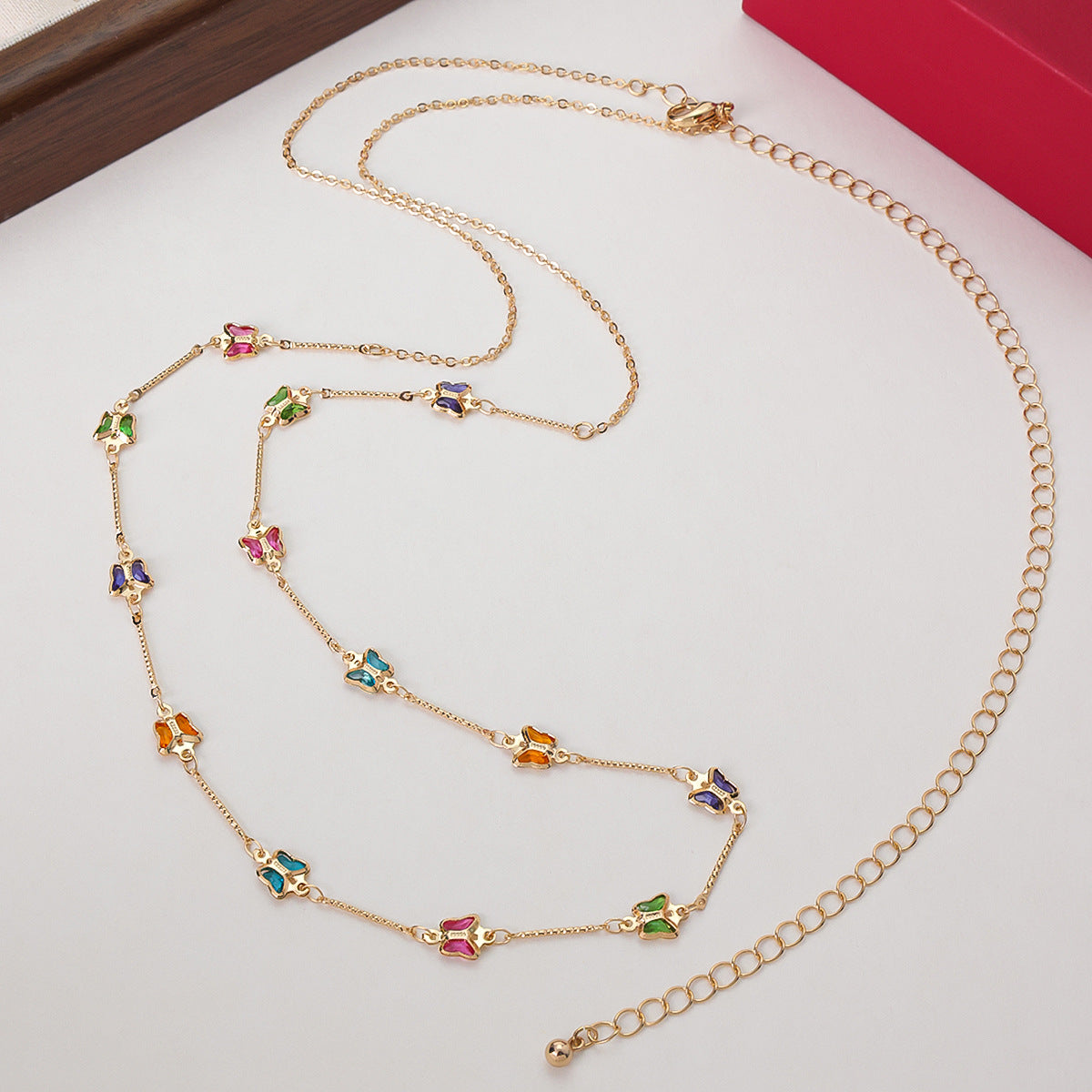 Butterfly Waist Chain With Dress Shirt Belt Women'S