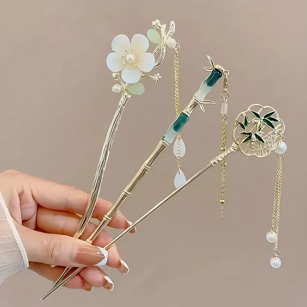 Elegant Chinese Style Hair Clip Tassel Hair Stick