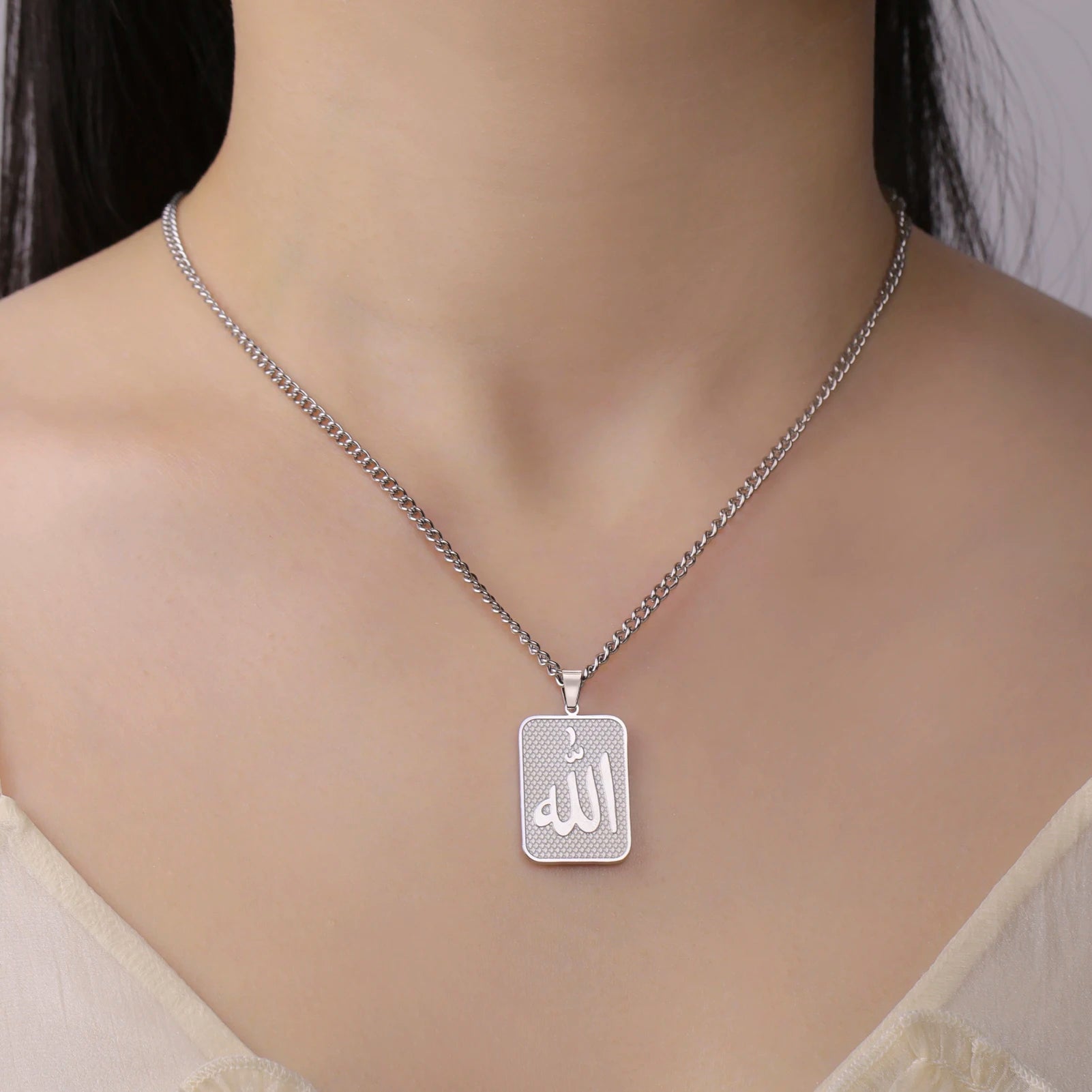Dreamtimes Islam Allah Symbol Pendant Necklace For Men