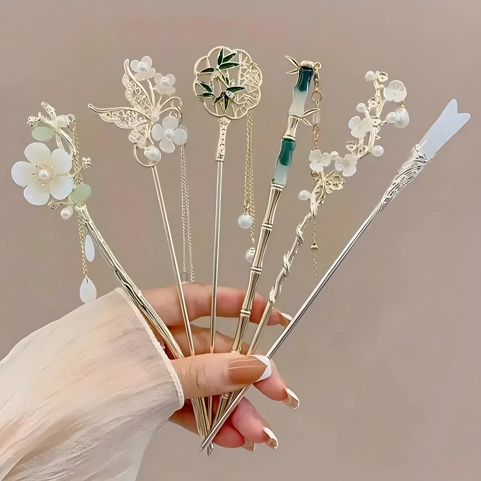 Elegant Chinese Style Hair Clip Tassel Hair Stick