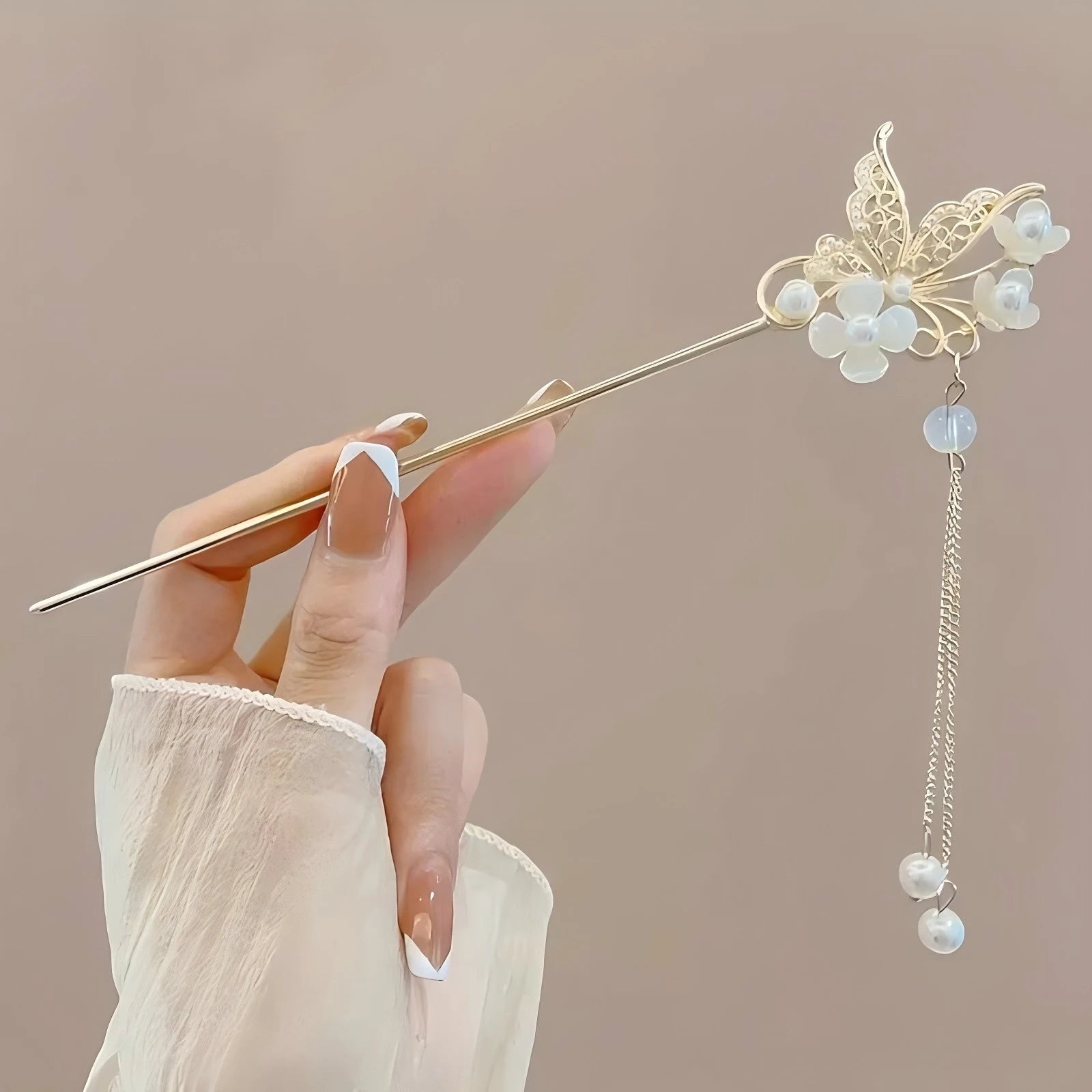 Elegant Chinese Style Hair Clip Tassel Hair Stick