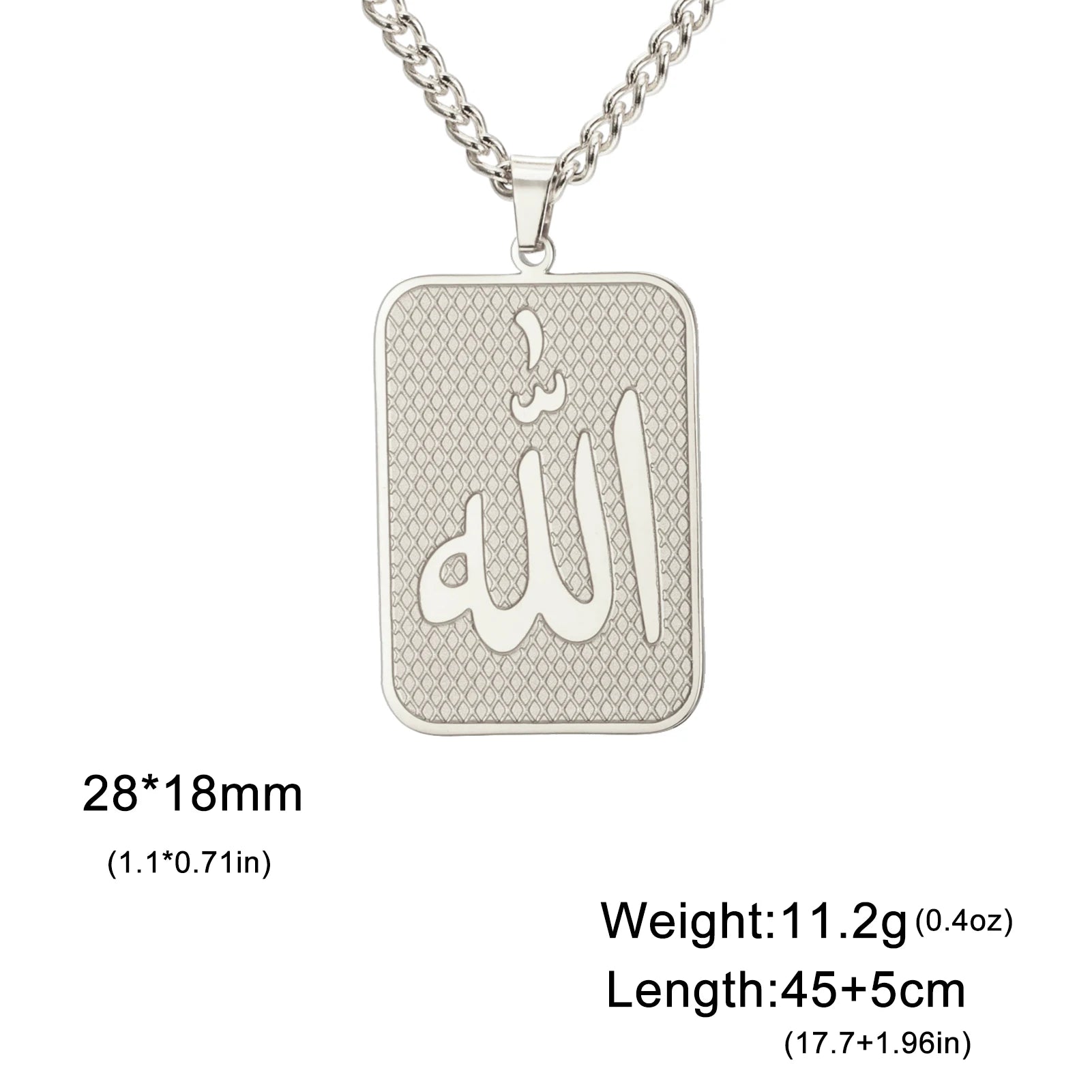 Dreamtimes Islam Allah Symbol Pendant Necklace For Men
