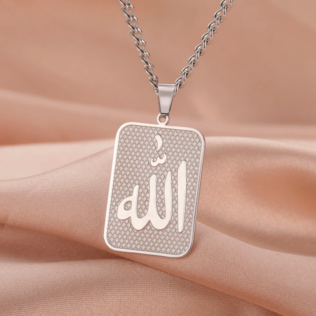 Dreamtimes Islam Allah Symbol Pendant Necklace For Men