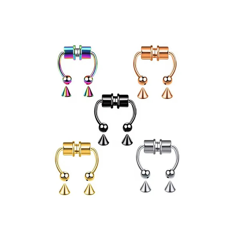 Punk Hip Hop Non Pierced Magnetic Nose Ring
