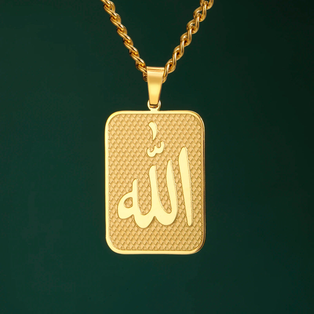 Dreamtimes Islam Allah Symbol Pendant Necklace For Men