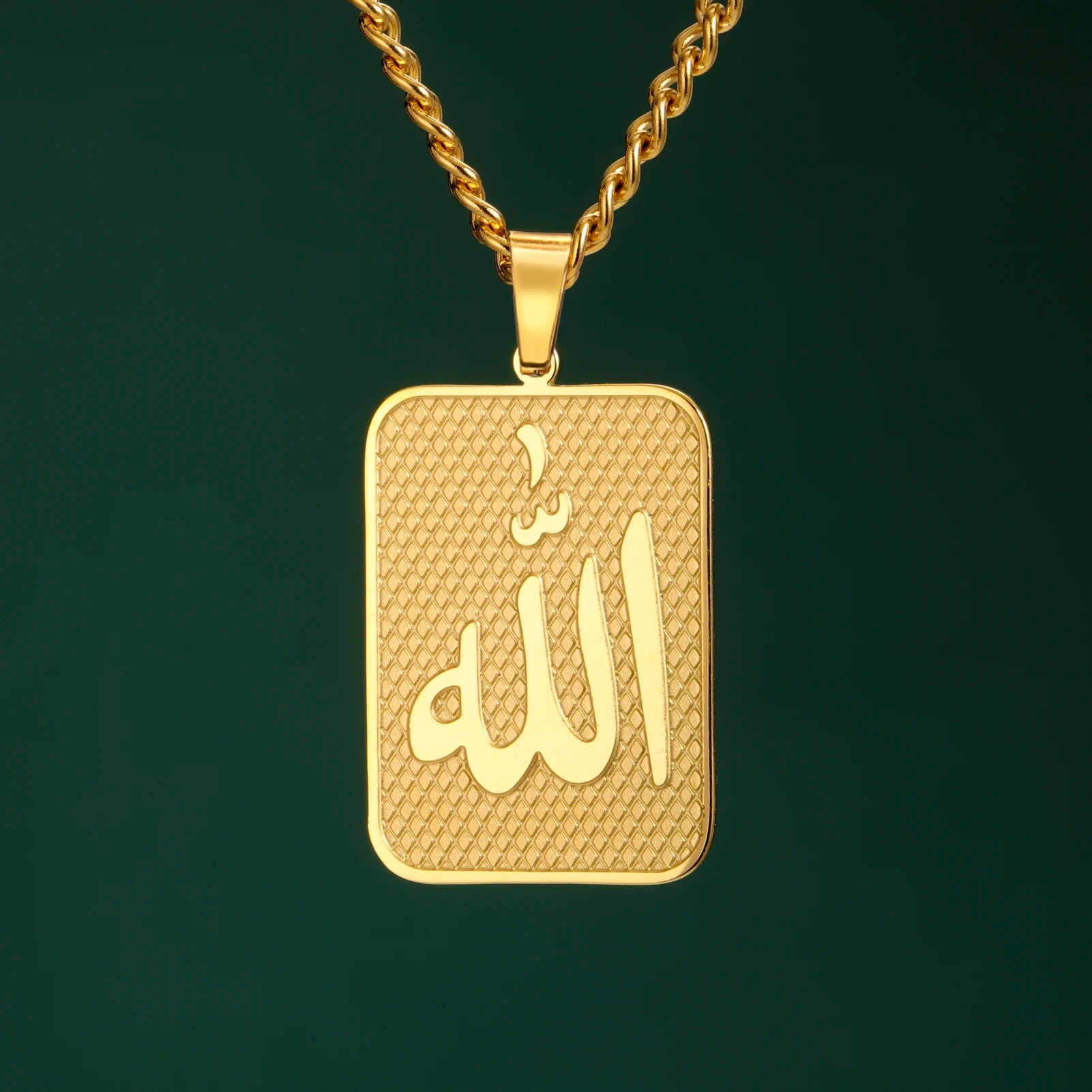 Dreamtimes Islam Allah Symbol Pendant Necklace For Men